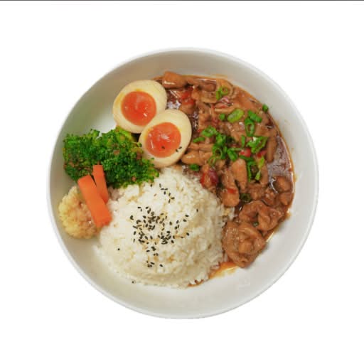 鱼香鸡块盖饭Sweet & Chili Chicken Rice Bowl